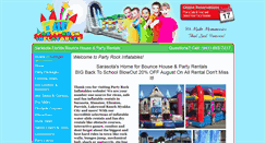 Desktop Screenshot of partyrockinflatables.com